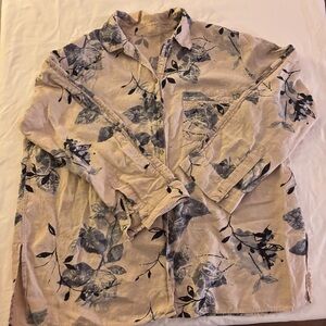 Floral Beige Women's Blouse